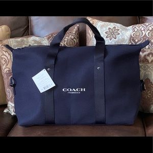 Coach Navy Weekender Travel Overnight Gym Beach Duffle Bag - New With Ta…